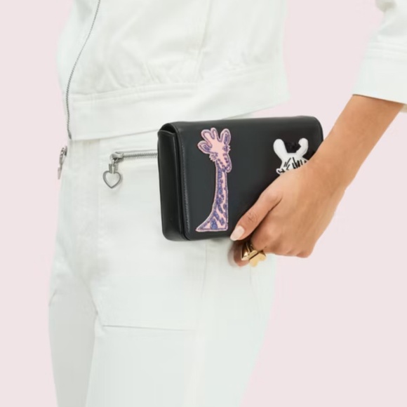 Kate Spade Safari Giraffe Zebra Chain Wallet - Picture 2 of 3